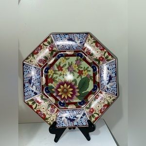 Imari Vintage  Japan  Ware Octagon 10" Plate